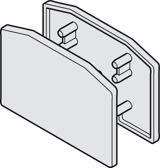 End cap set, for running track