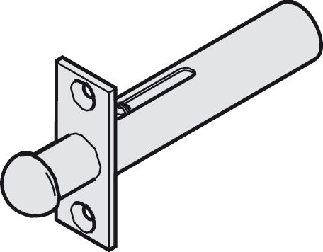 Door Stop, Spring-loaded, for Heavy Doors