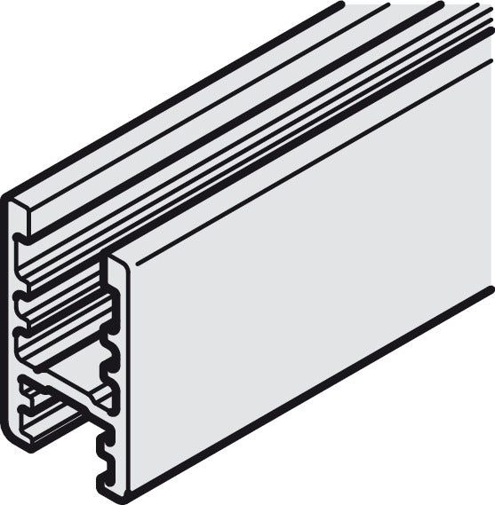 Glass Fixing Profile, Top and Bottom, for Glue Fixing