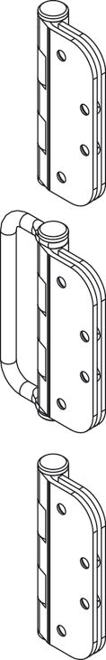 Mortise Offset Hinge/Handle Set