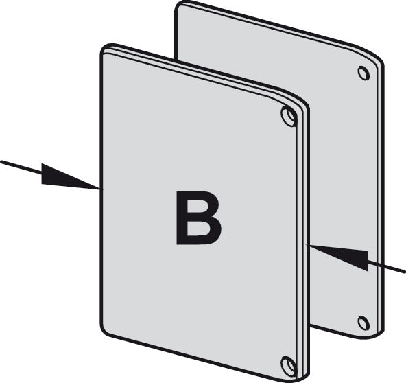 End cap set, For running track and panel