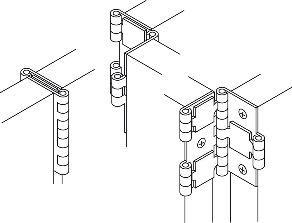 Screen Hinge, 3-Part, Pivotable