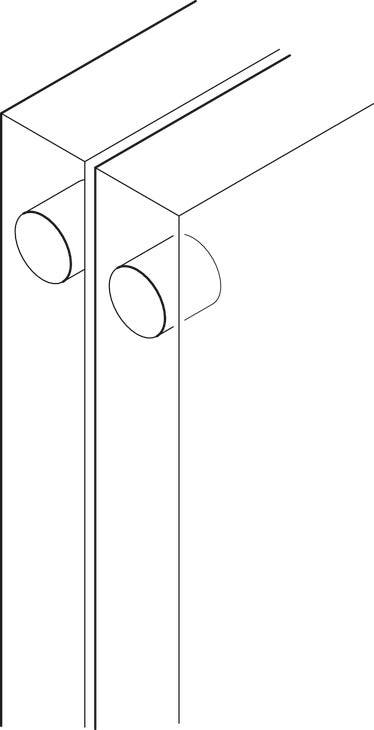 Zysa Drill-In Concealed Hinge, Opening Angle 180°