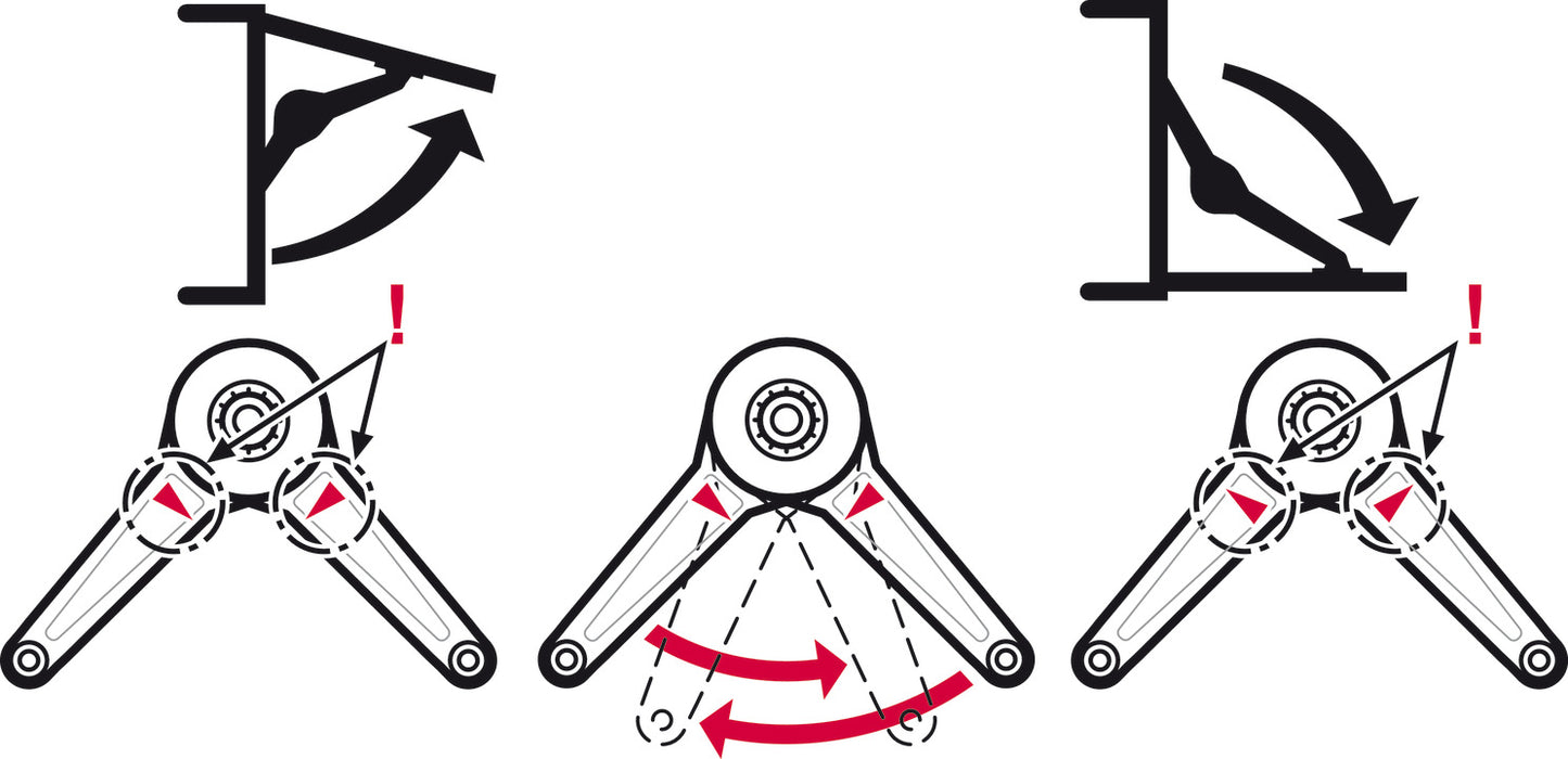 Lid stay/flap stay, Duo Standard, Individual Component