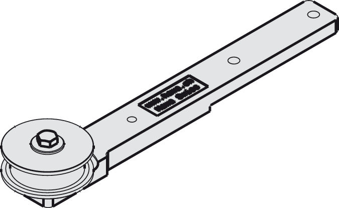 Guide Pulley Wheel, with Mounting Screws