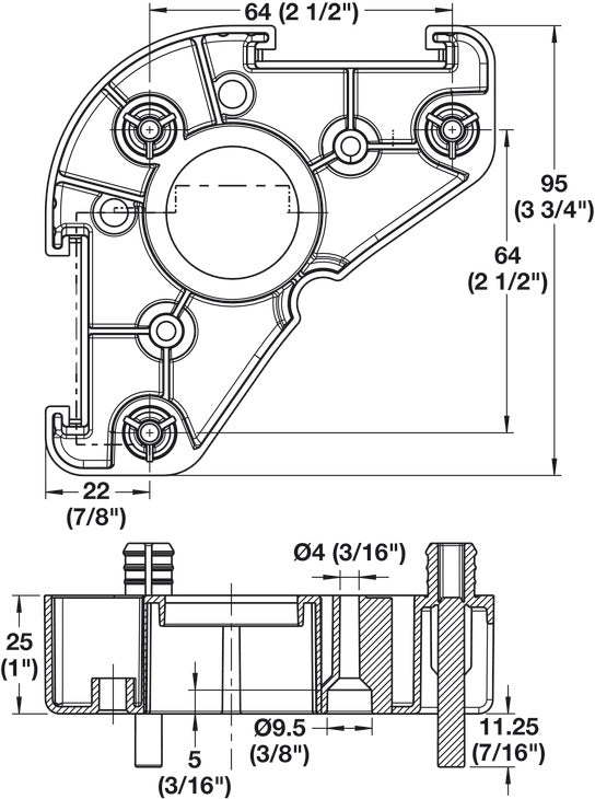Mounting Plate, Corner