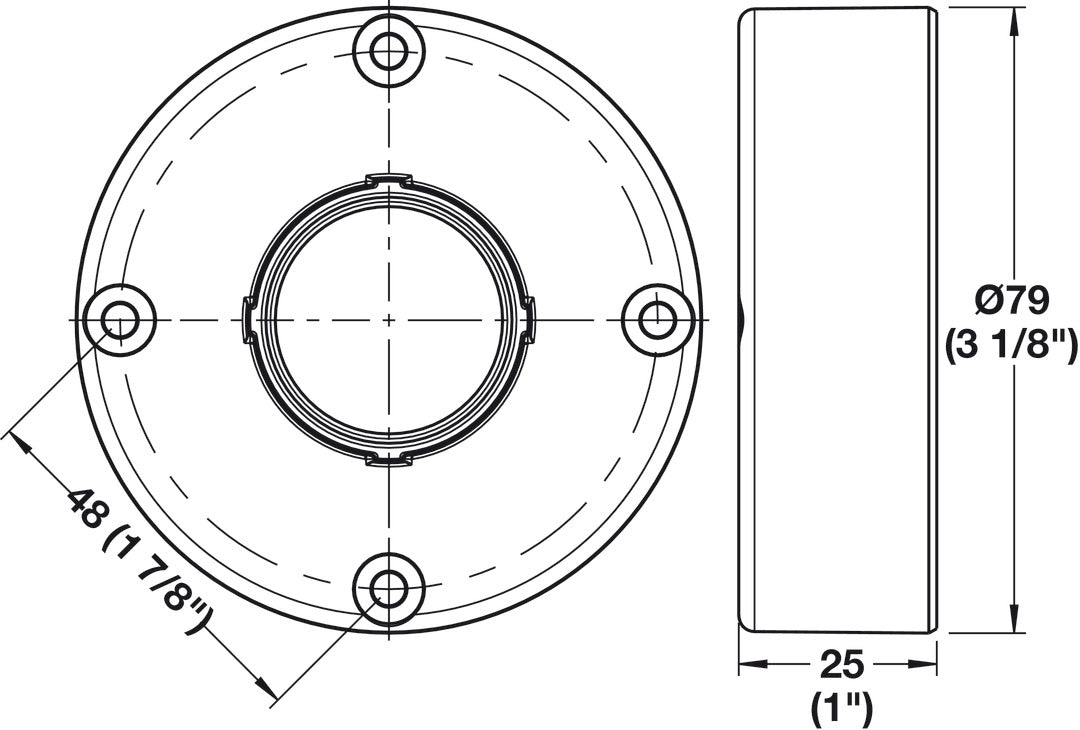 Mounting Plate, Round