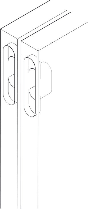 Concealed Hinge, Soss, Invisible Hinge, 180° Opening Angle