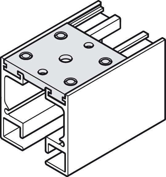 Fixing Plate, for 2 x single running track