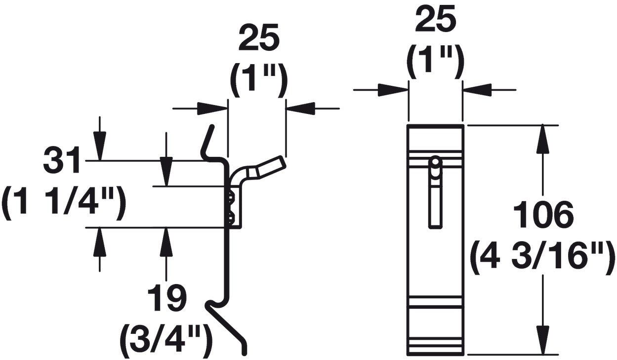 Snap Hook, 1" Length