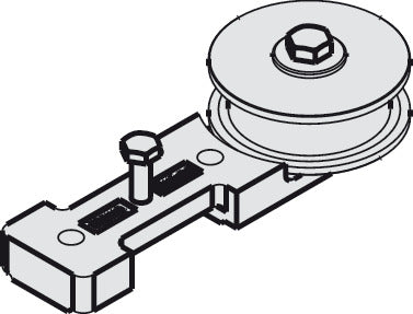 Guide Pulley Wheel, with Mounting Screws