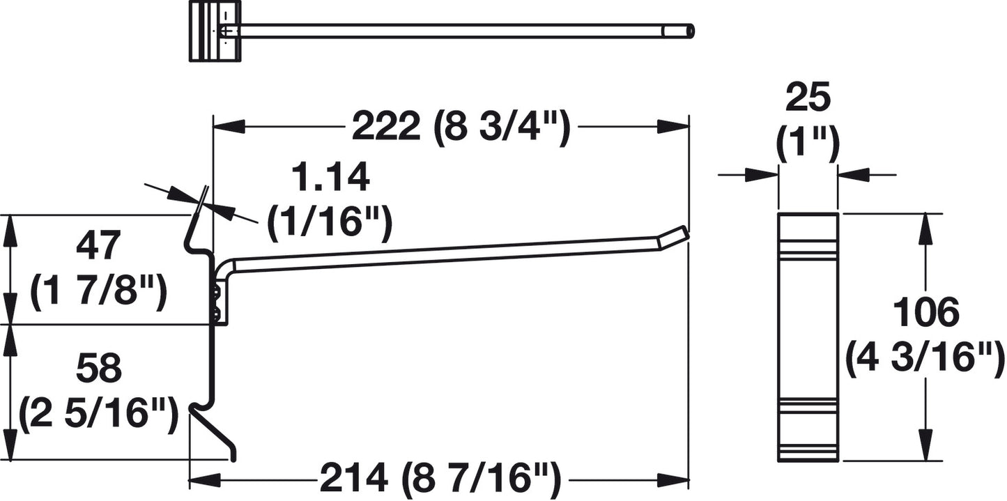 Snap Hook, 8" Length