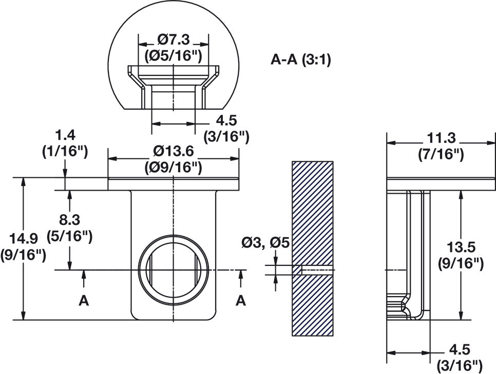Shelf Support, MAORI Shelf Connector