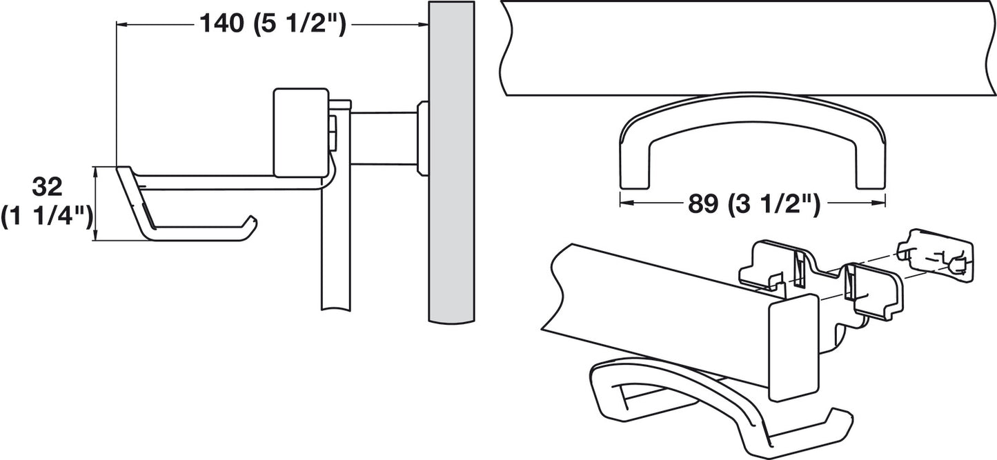 Shoe Hook, TAG Symphony Wall Mount System