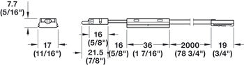 Dimmer, Loox5, Monochrome 8 mm (5/16") Strip Lights in Aluminum Profiles