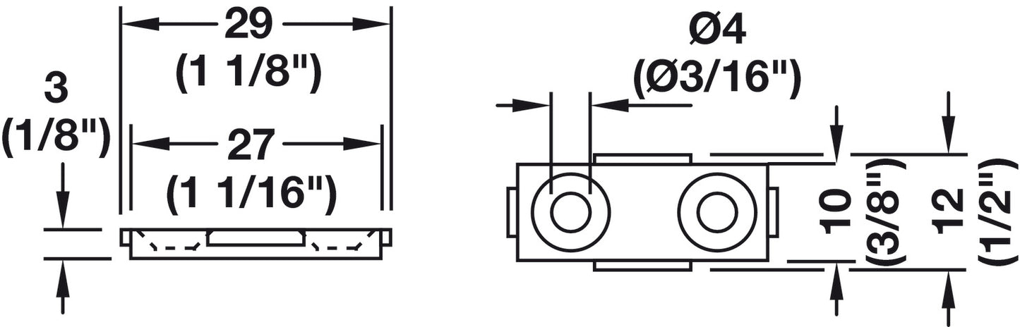 QuickClick Base, Rectangular