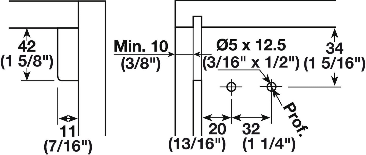 Cabinet Hanger, Screw Fixing, Scarpi-4