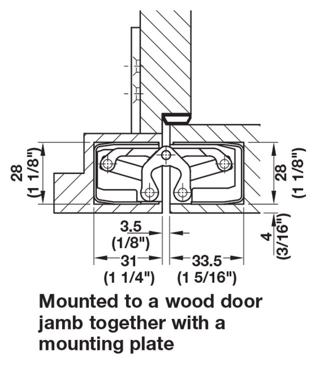 Concealed Hinge, TECTUS TE 340 3D