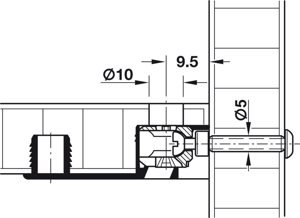 End Screw, PZ2 Cross Slot, Steel, M4