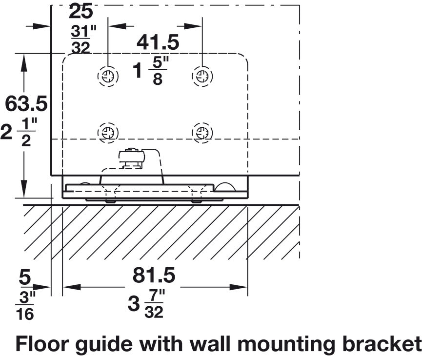 Sliding Door Hardware, Hawa Porta 60/100 HMD, Set with running track
