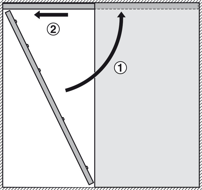 Sliding door fitting, Hawa Junior 80/B-Pocket, set