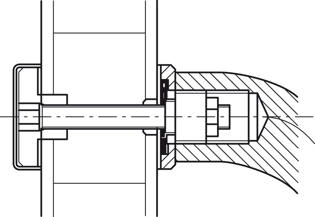 Fastener, One-Sided, for Wood Thickness (1 3/8 - 1 3/4")