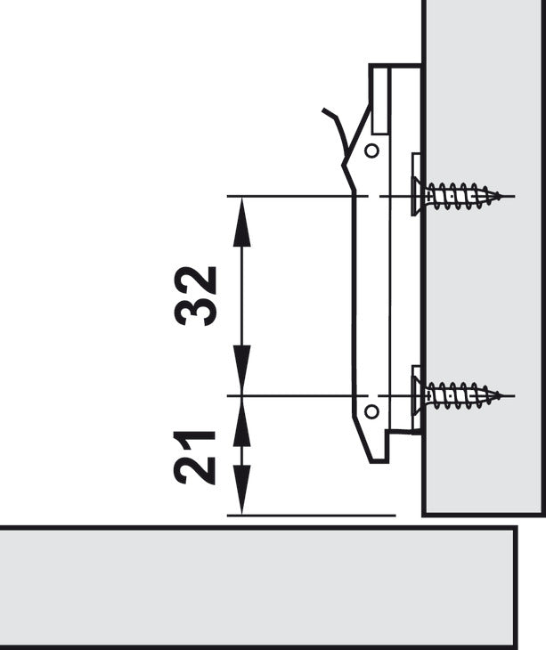 Mounting plate, Duomatic SM, for Duomatic Premium Titanium
