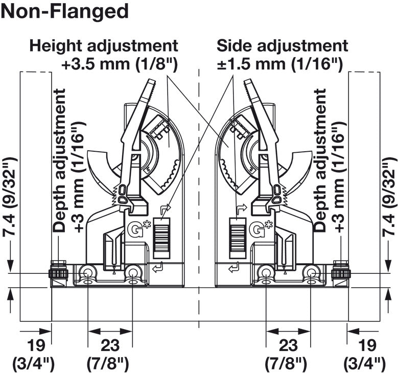 Front Locking Device, For Grass Dynapro Slides, 3-D