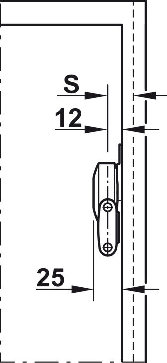 Lid stay/flap stay, Duo Standard, Individual Component