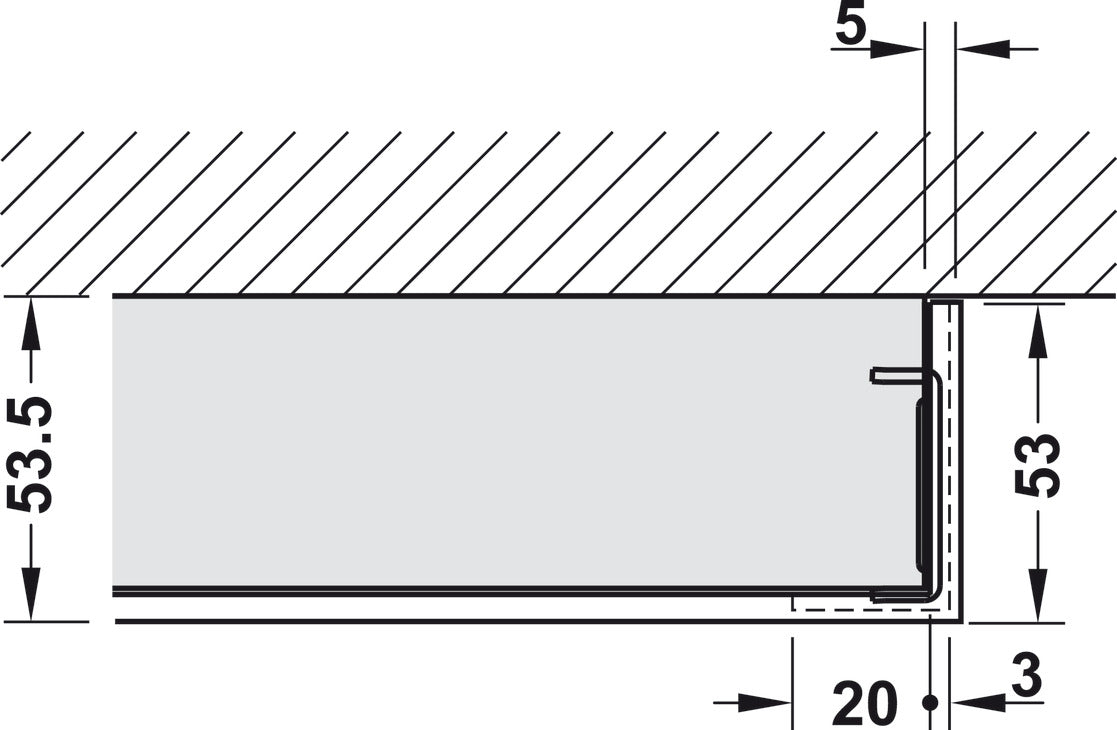 Sliding Door Hardware, Hawa Porta 60/100 HMD, Set with running track