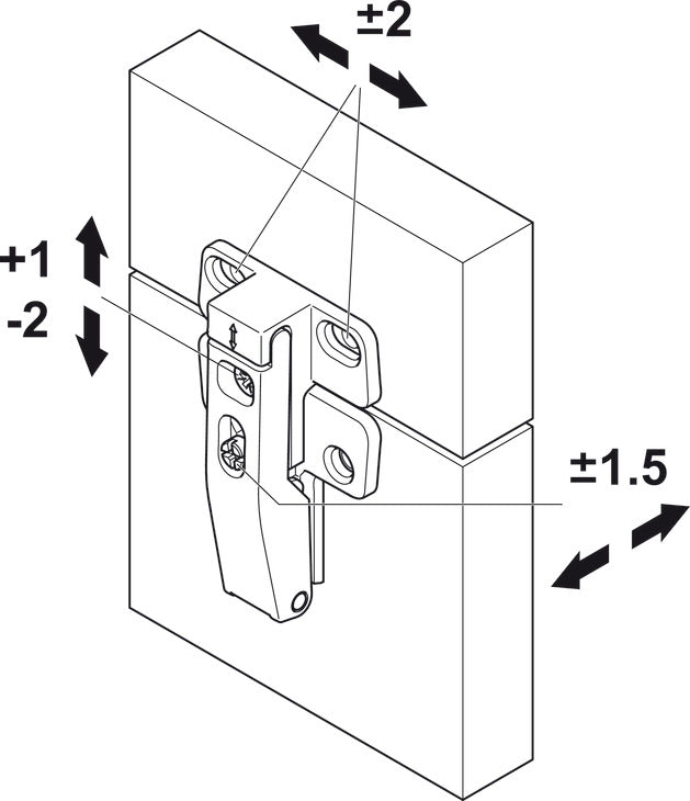 Central Hinge, for Swingfront 20 FB