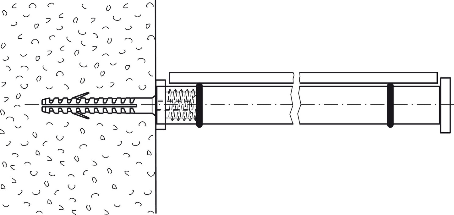 Shelf Support, Glass Shelves, Ø20 mm