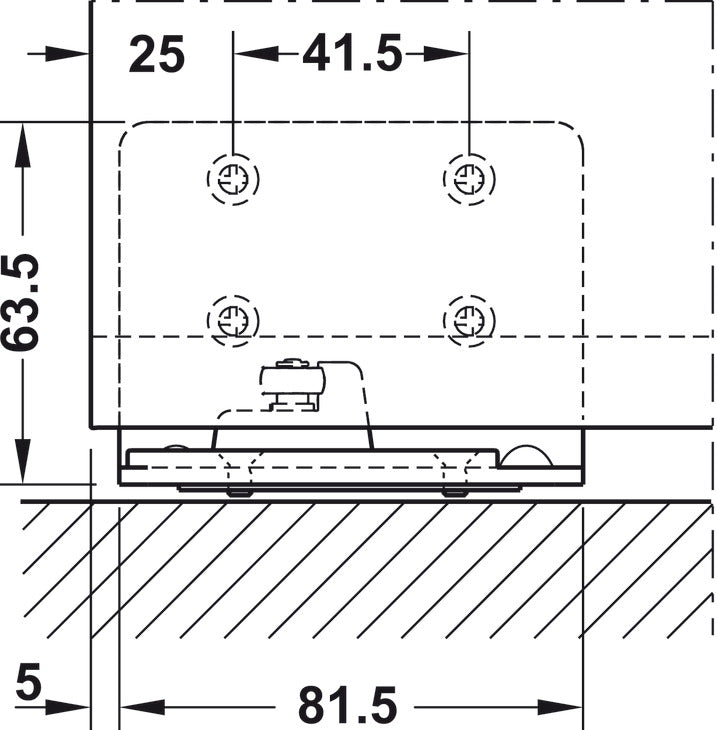 Sliding Door Hardware, Hawa Porta 60/100 HMD, Set with running track