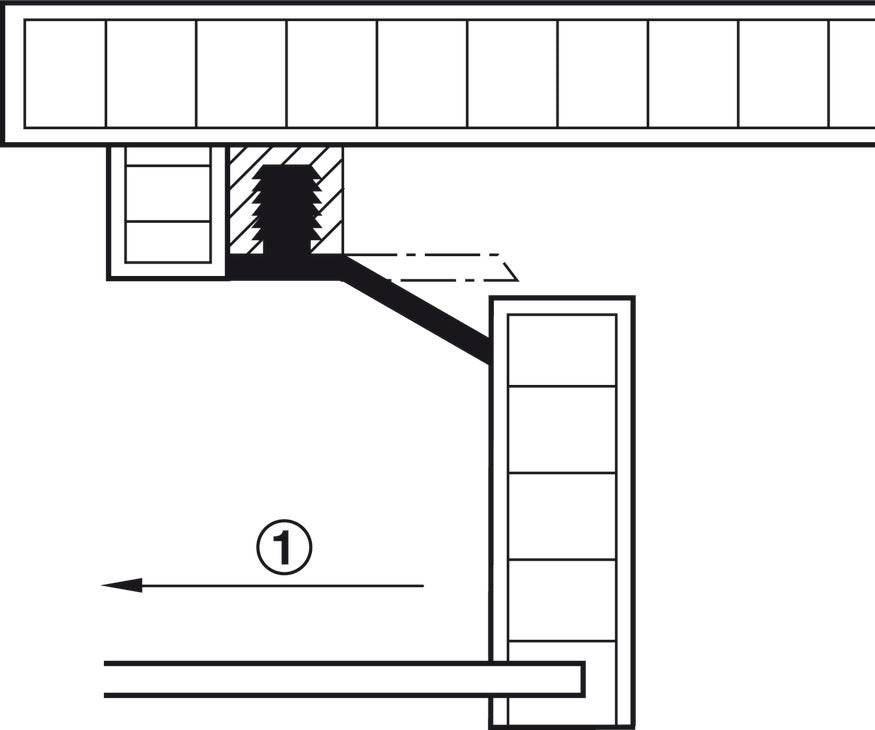 Drawer Stop, Press-Fit