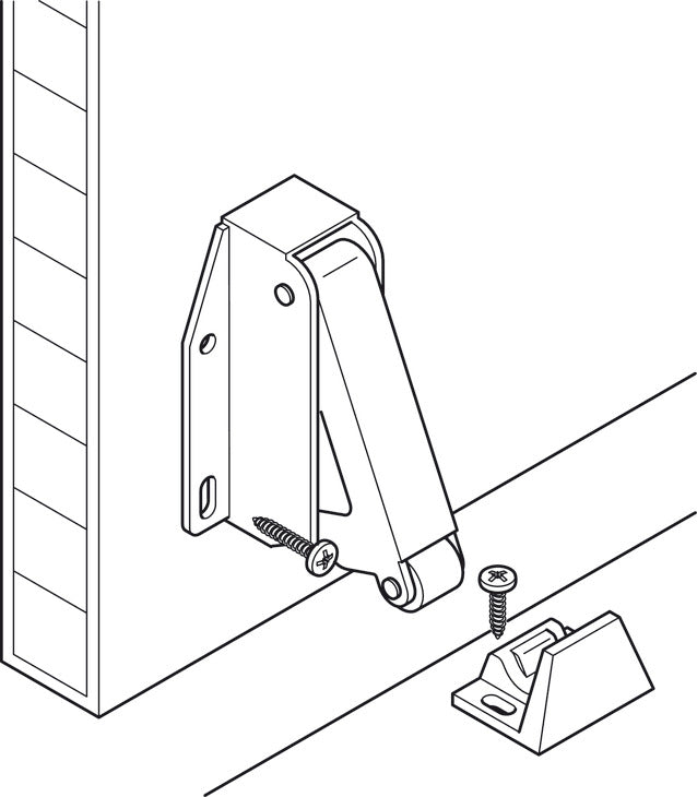 Quick-Latch Automatic Spring Catch, Quick, for screw fixing