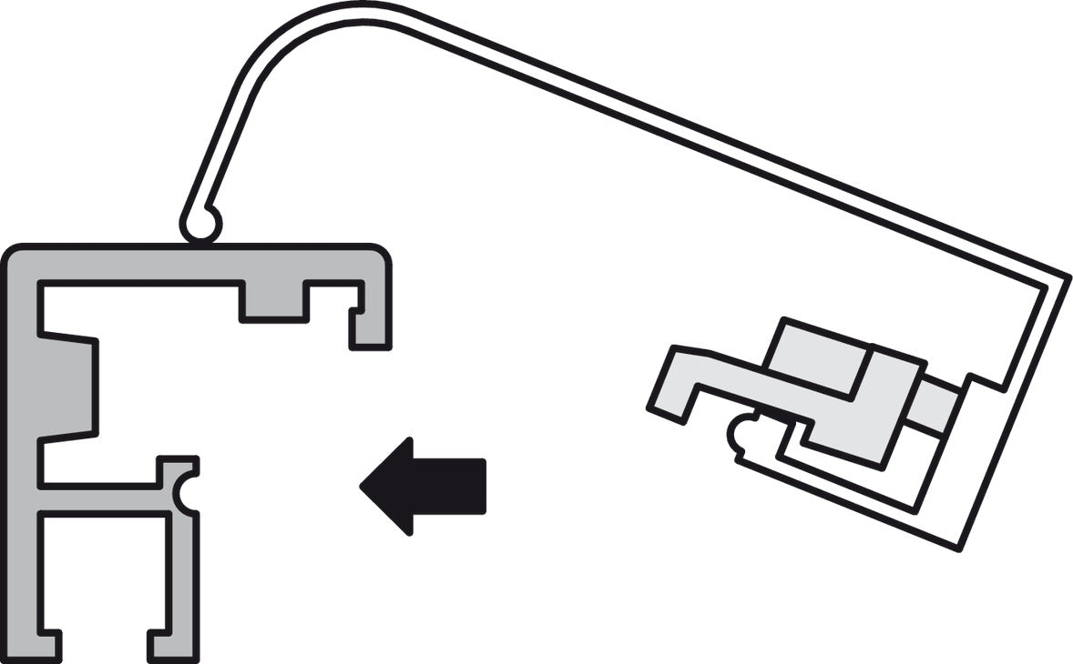 Handle, for Aluminum Glass Frame Profile