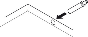 Counterpiece, For magnetic catch, round