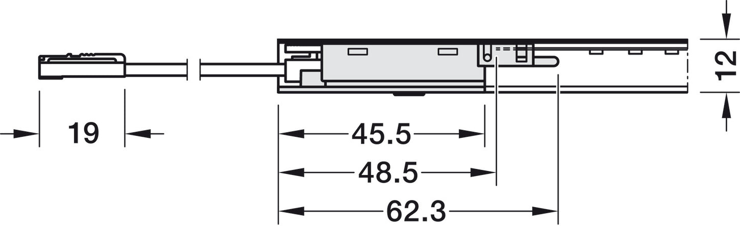 Loox5 Motion Detector, for aluminium profile, Häfele Loox5, modular