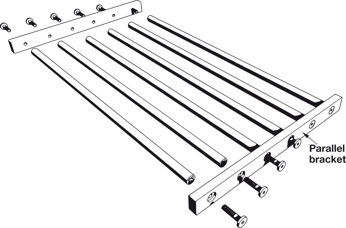 Brackets, For Parallel Rods