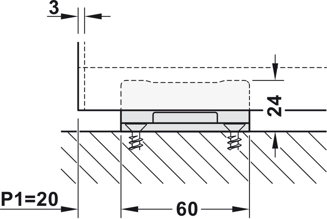 Sliding Door Hardware, Hawa Junior 80/Z, set