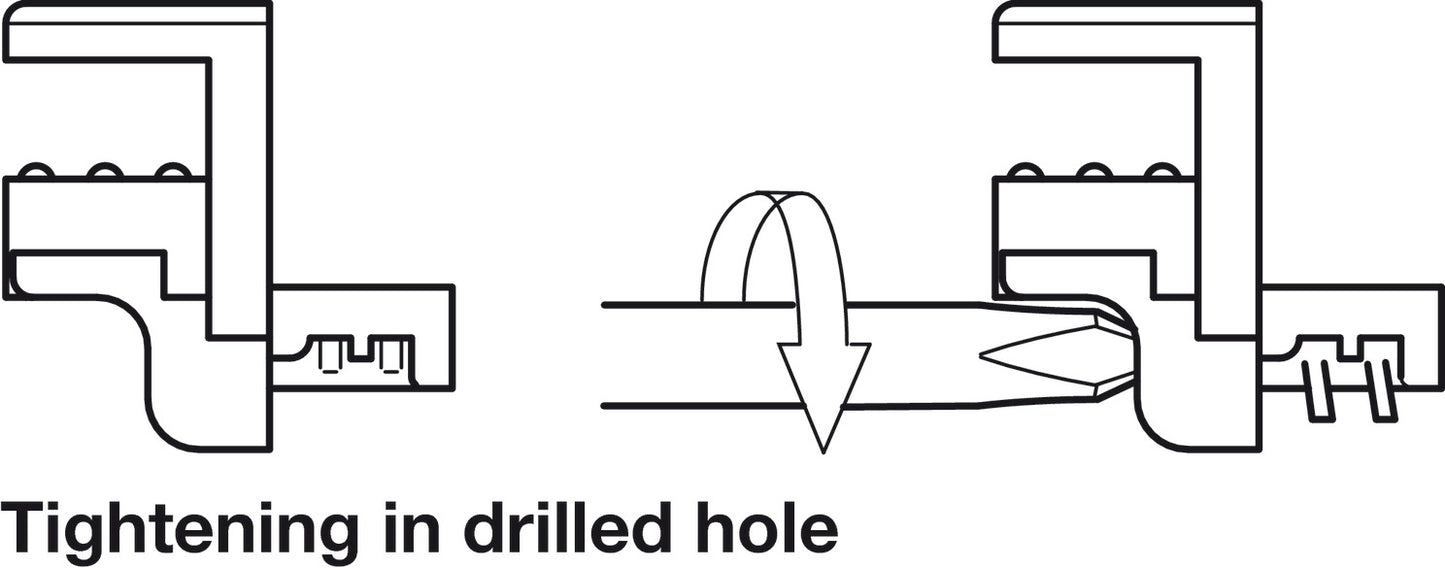 Glass Shelf Support, for Glass Thickness of 8/10/12 mm