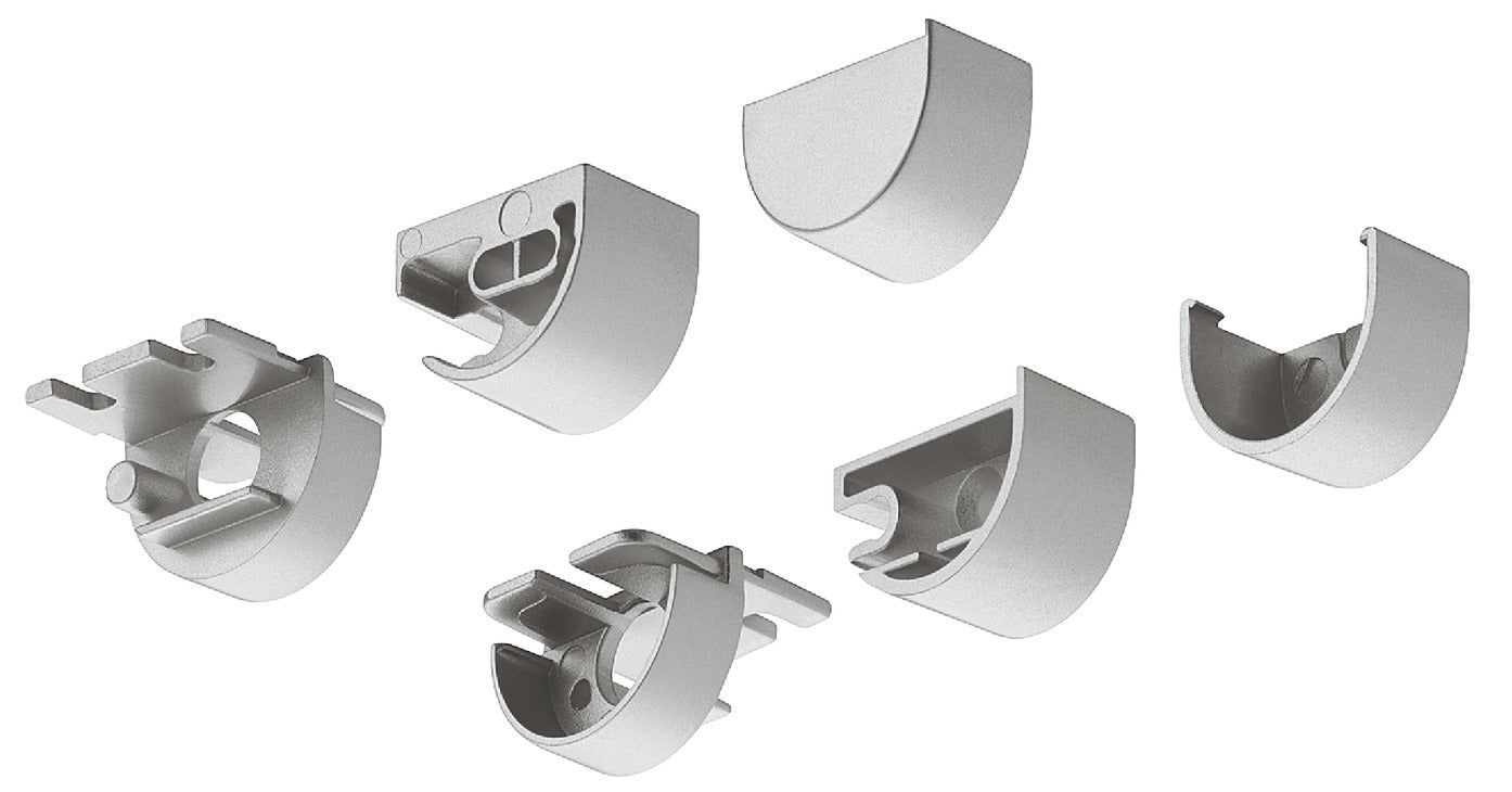 End Cap Set, for Loox Drawer Profile
