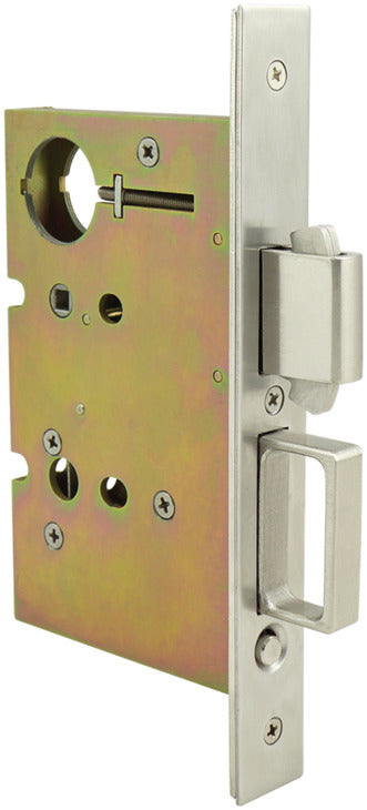 Sliding/Pocket Door Lock, With Deadbolt for Active Door
