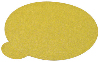 Abrasive Paper Disc, 5" Aluminum Oxide, PSA, Tabbed, no Holes