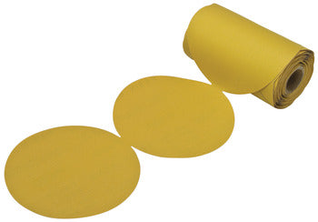 Abrasive Disc, 6" Aluminum Oxide, PSA, Roll, no Holes
