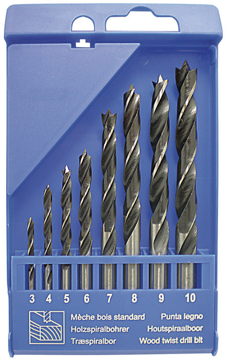 Brad Point Drill Bit Set, 8 pcs.