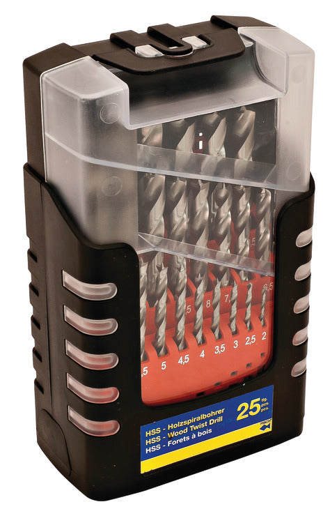 Twist Drill Bit Set, 25 pcs.