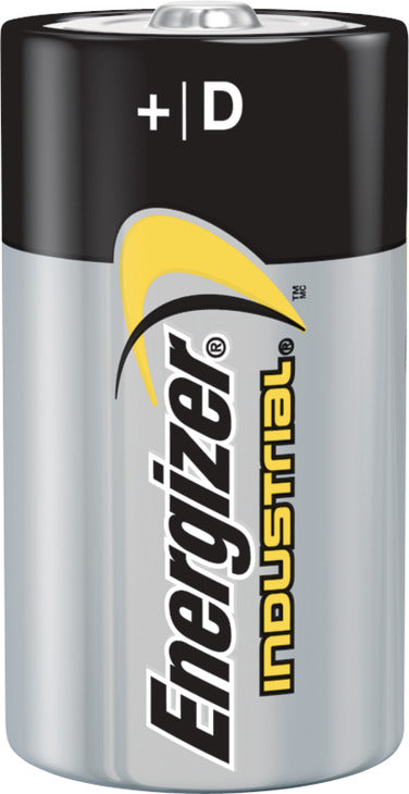 Energizer Industrial Battery, Alkaline, Size D, 1.5v