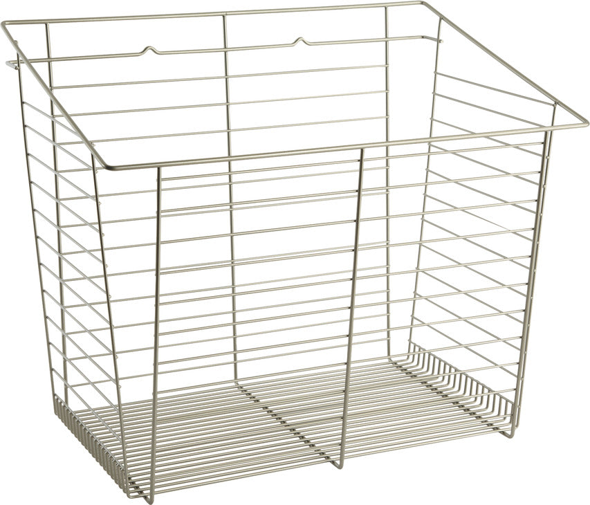 Wire Laundry Hamper, Slanted Hook-On