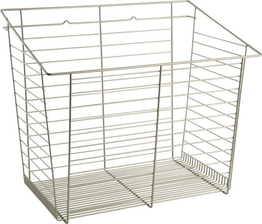 Wire Laundry Hamper, Slanted Hook-On